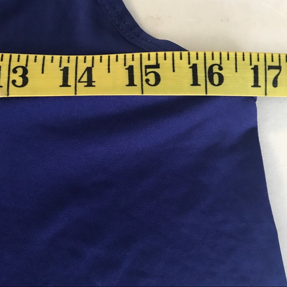 Fabletics Hayden Mesh Racerback Blue Tank - Picture 5 of 7